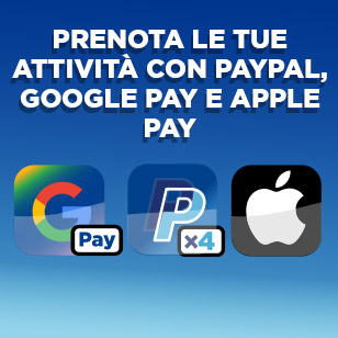Prenotate le vostre attività con diversi metodi di pagamento