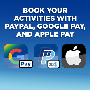 Book your activities using various payment methods
