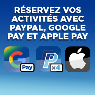 Réservez vos activités avec différents moyens de paiement