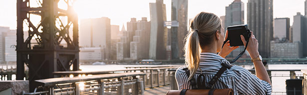 woman taking a photo