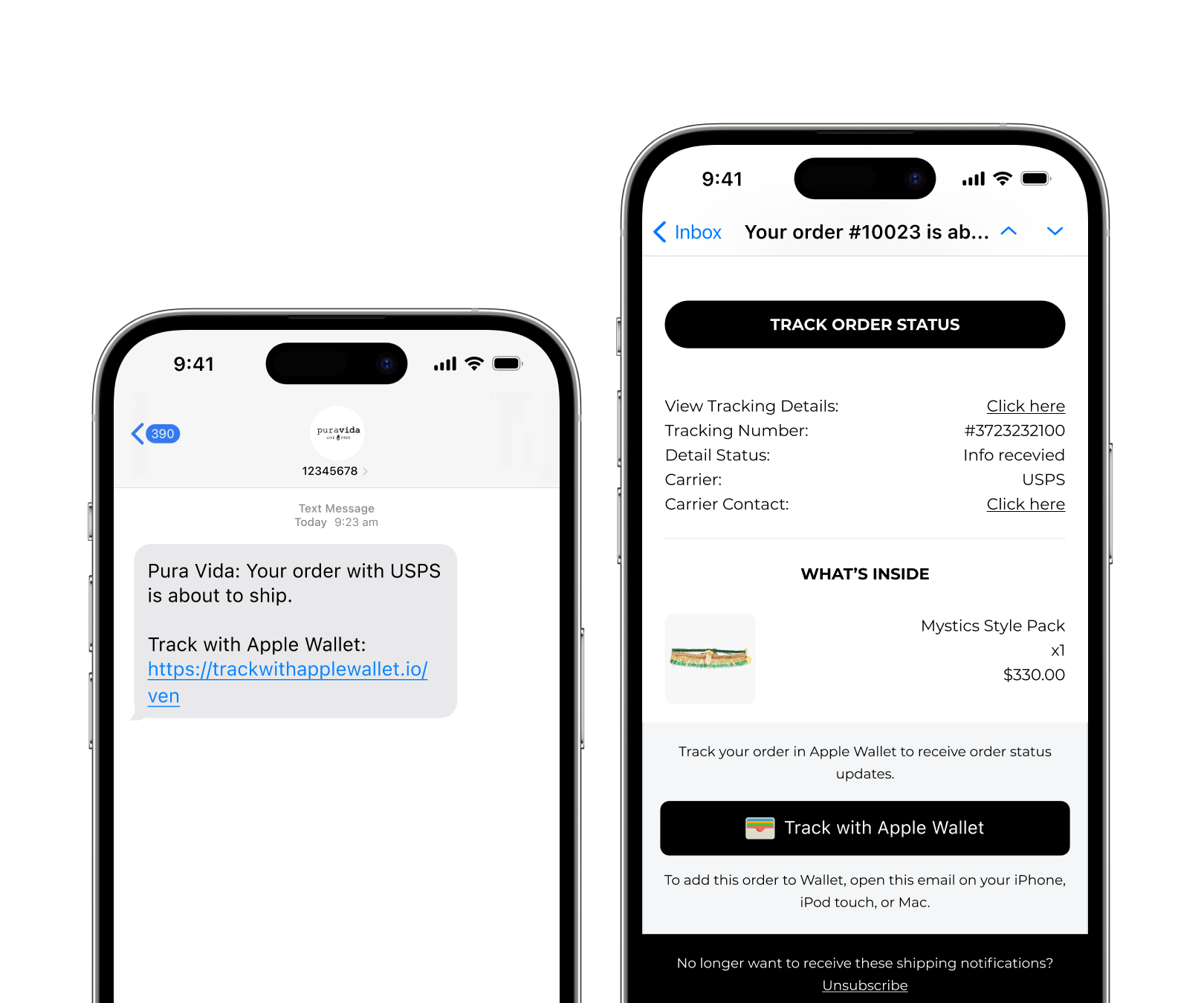 AfterShip X Отслеживание заказов Apple Wallet