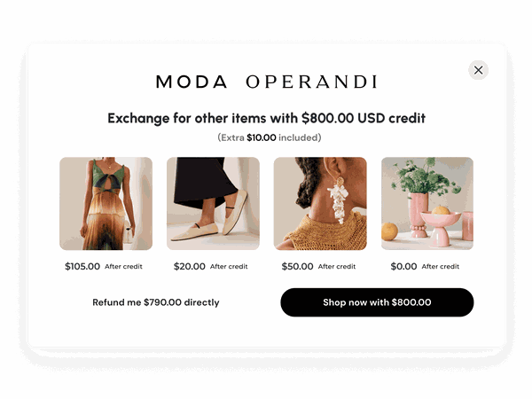 simplify returns and encourage exchanges