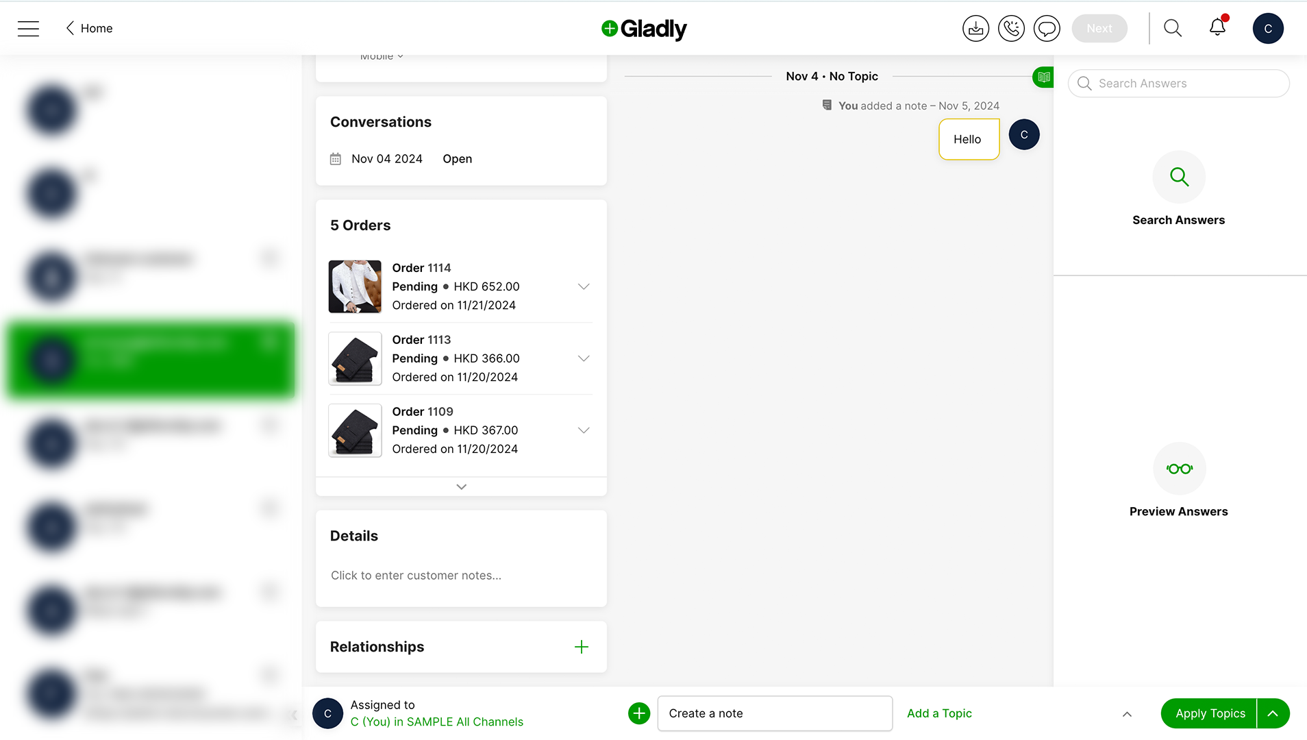 Gladly integration with AfterShip Tracking