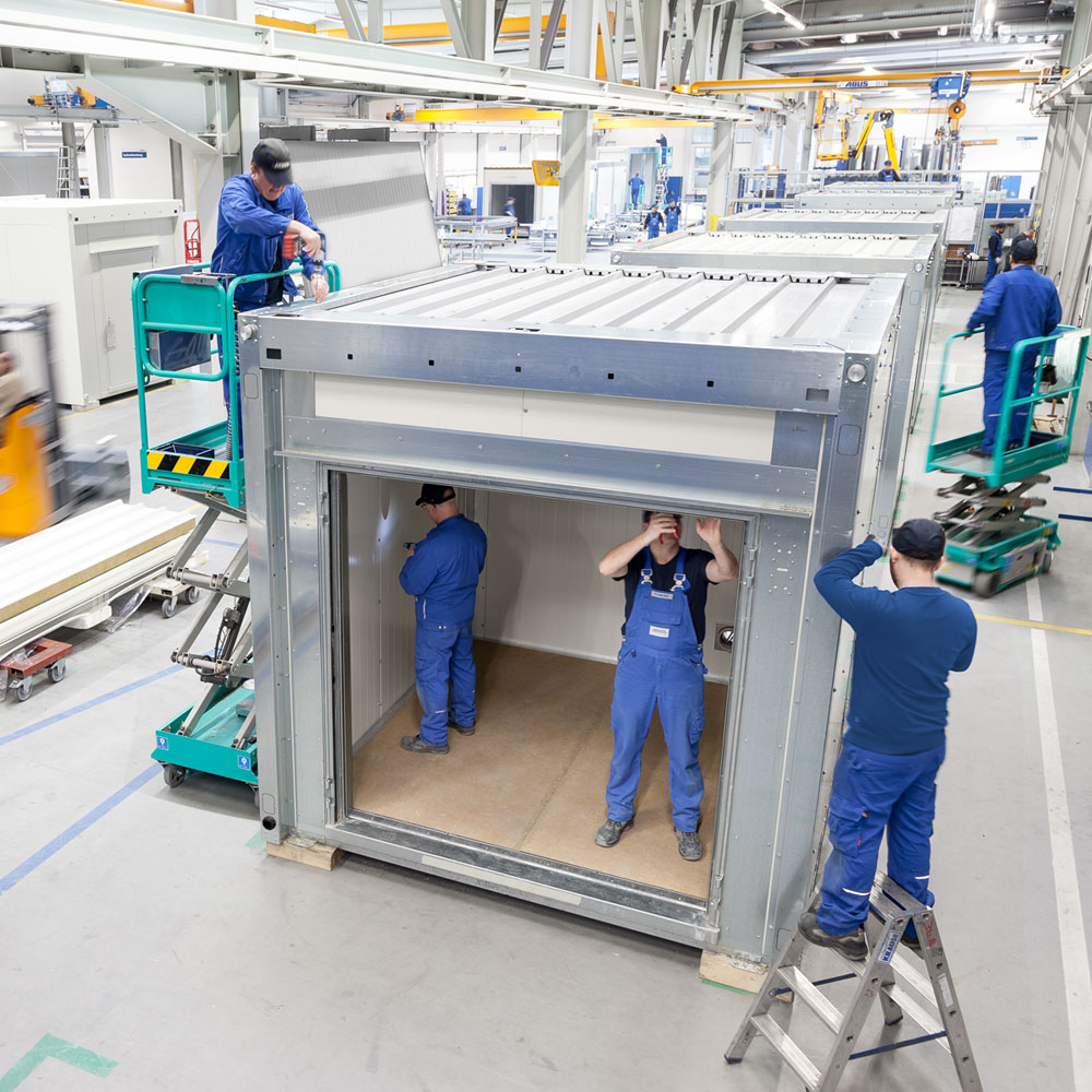 Ein brandgeschütztes Raumsystem liefert die sichere Hülle für hochwertige Technik