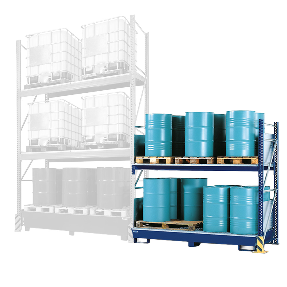 Drum Storage Racks for 55 Gallon Drums with Spill Containment | DENIOS