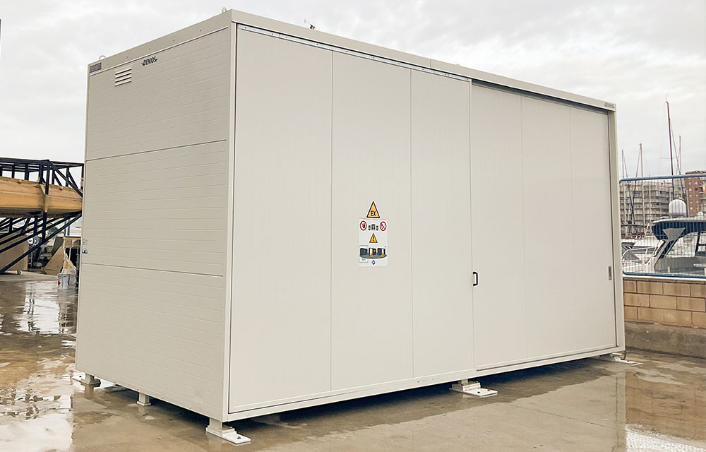 Apq Container Almacenamiento APQ de peróxidos e inflamables en astillero portuario ...