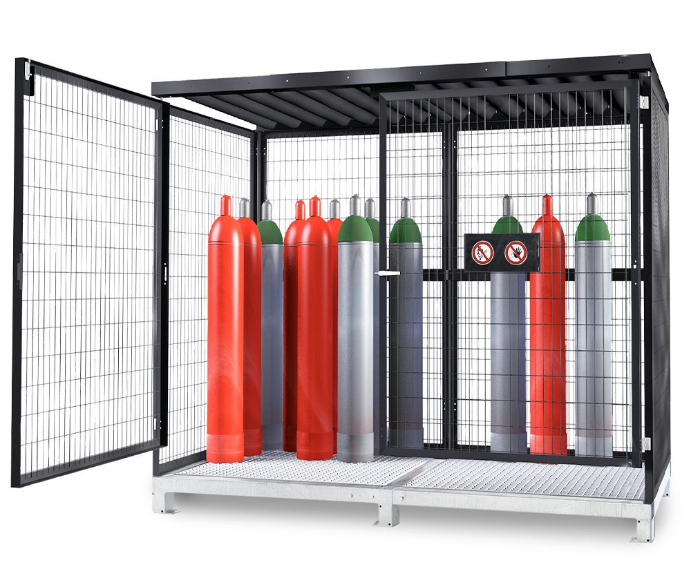 Gitterschrank für Gasflaschen