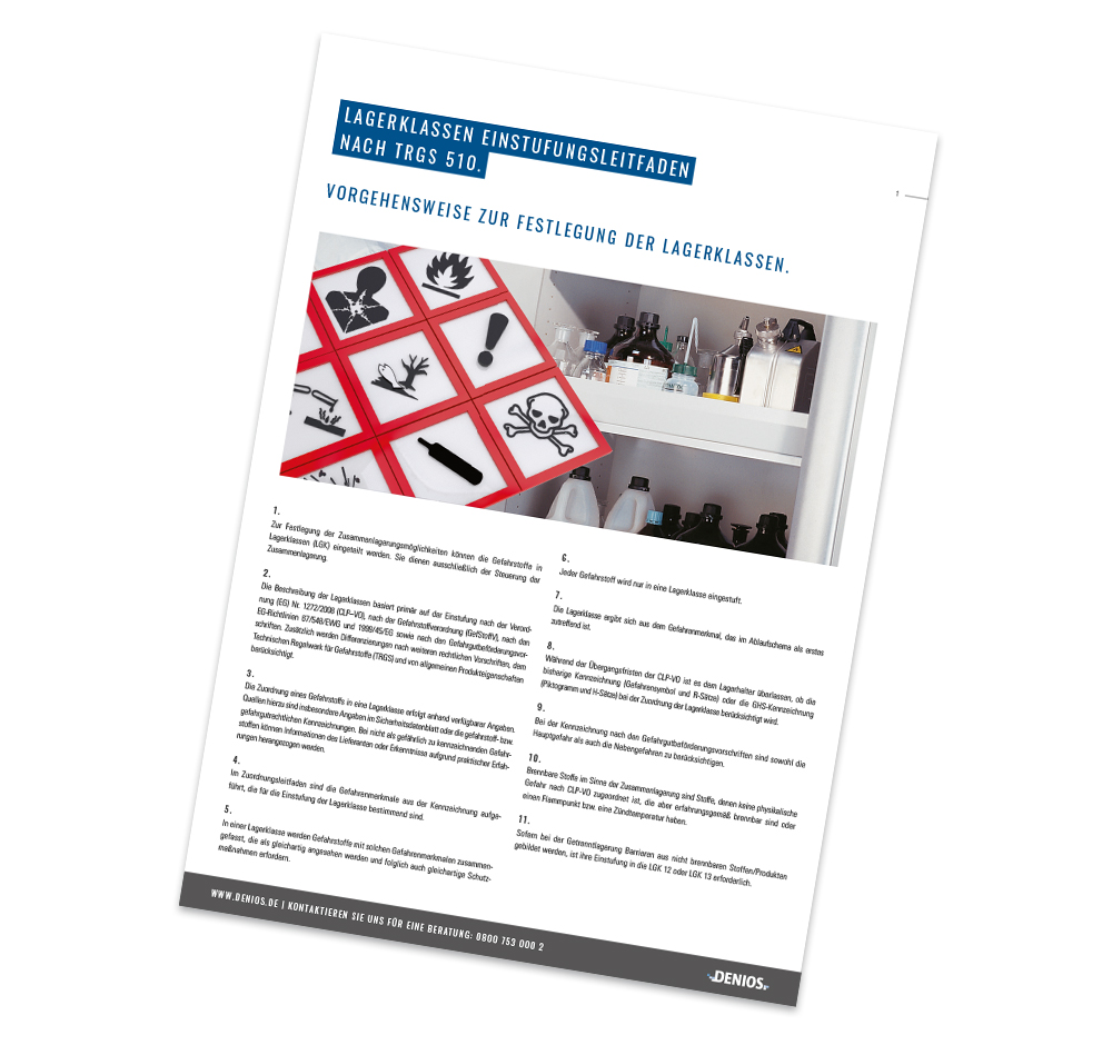 Was mache ich, wenn mir keine Informationen zur Lagerklasse vorliegen?