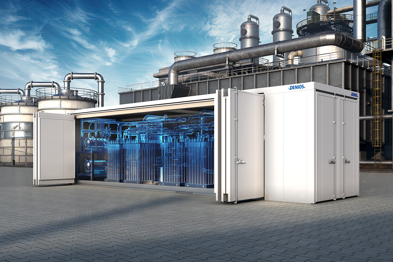Technikcontainer von DENIOS