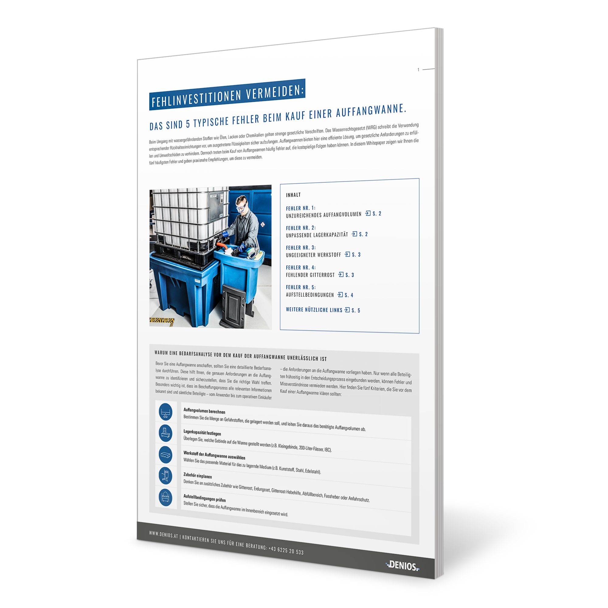 Whitepaper Auffangwannen