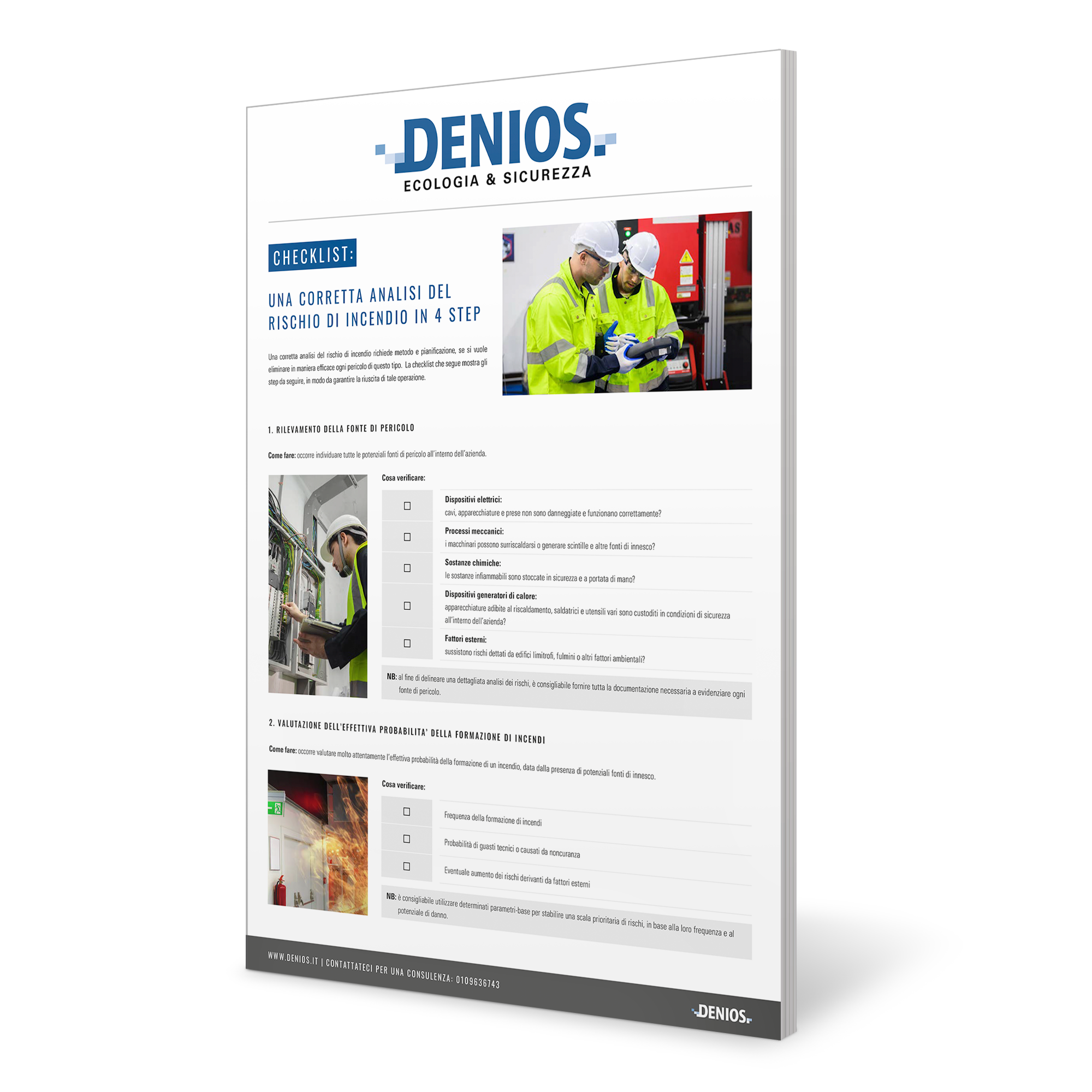 Checklist analisi del rischio d'incendio