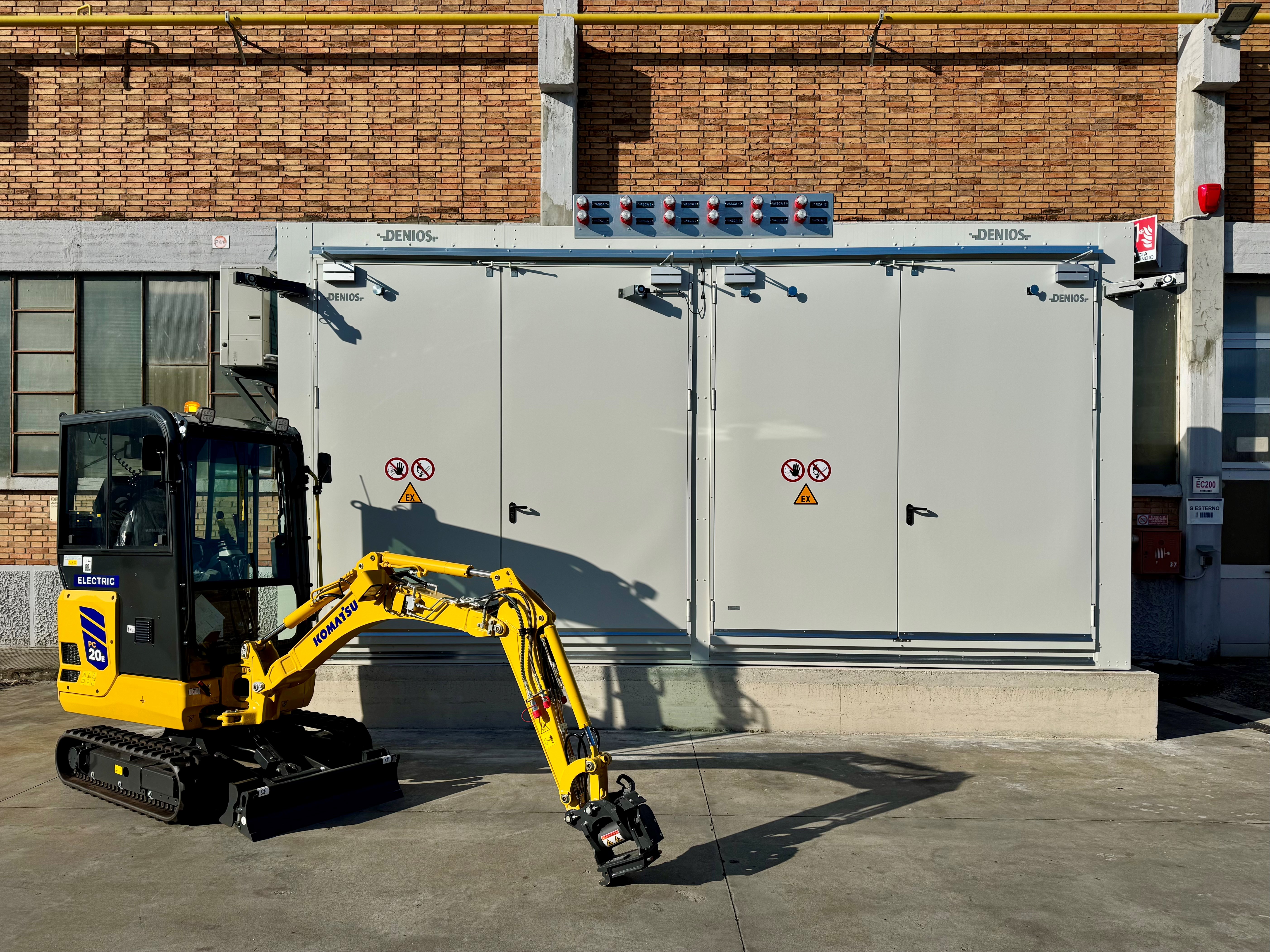 shelter per batterie al litio