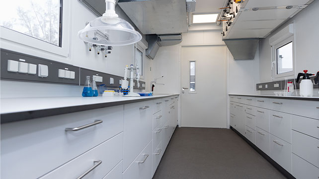 Flexibilität  im Laborcontainer
