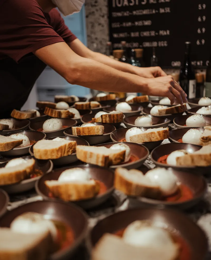 Maschinenraum essen vorbereitung für event