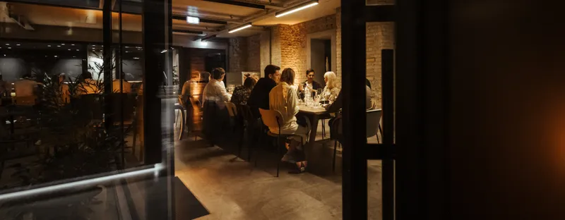 Maschinenraum große veranstaltung am abend