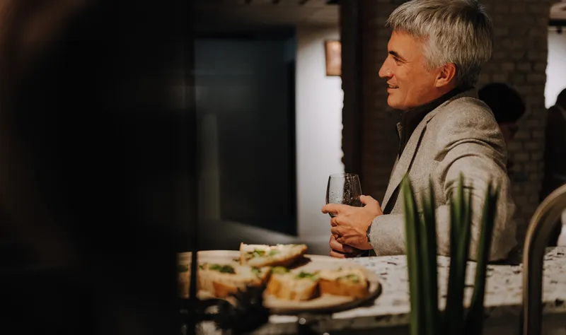 Maschinenraum gemeinsames dinner und netzwerken
