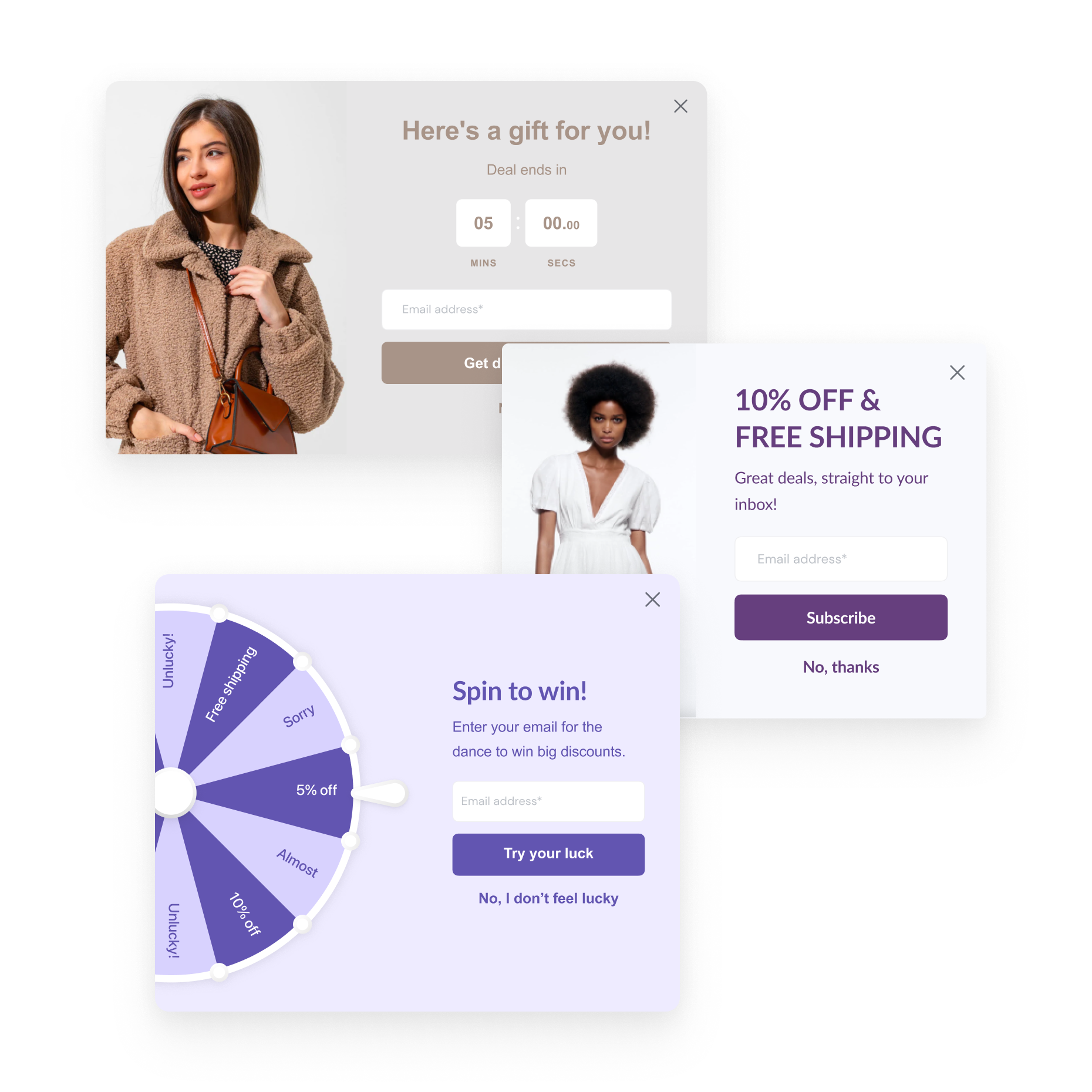 Capture leads with beautiful popups