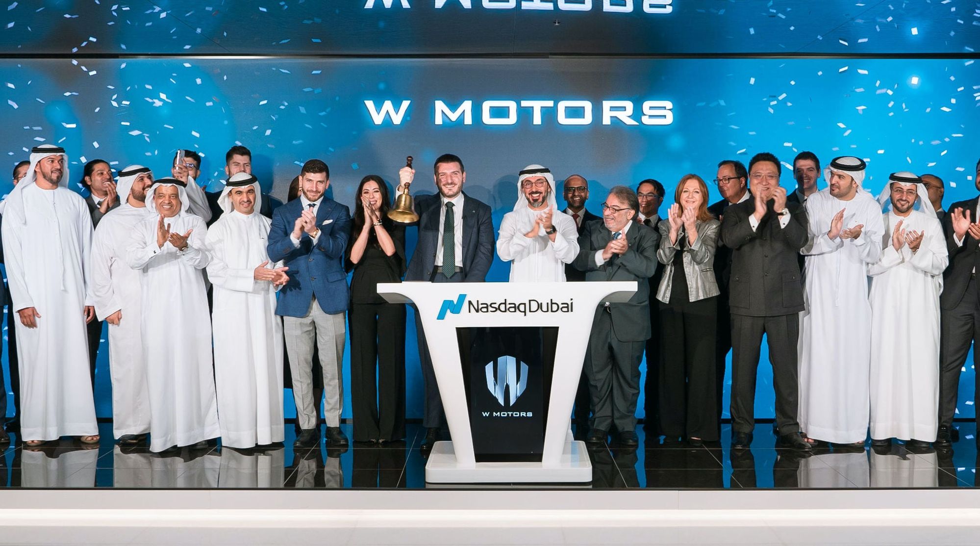 W Motors Bell Ringing at Nasdaq Dubai