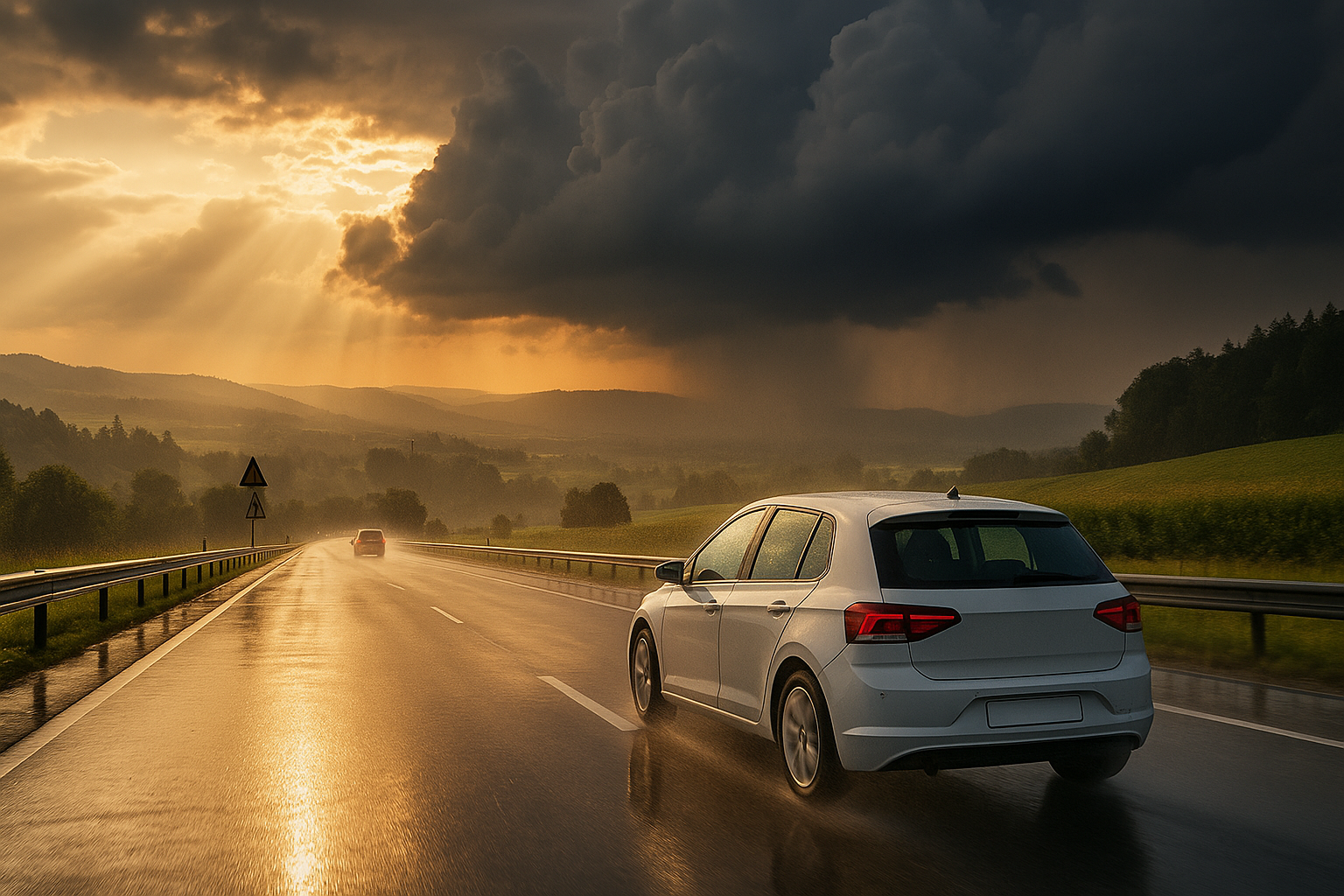 Hitzewelle & Sommergewitter: Tipps für sicheres Autofahren im Hochsommer