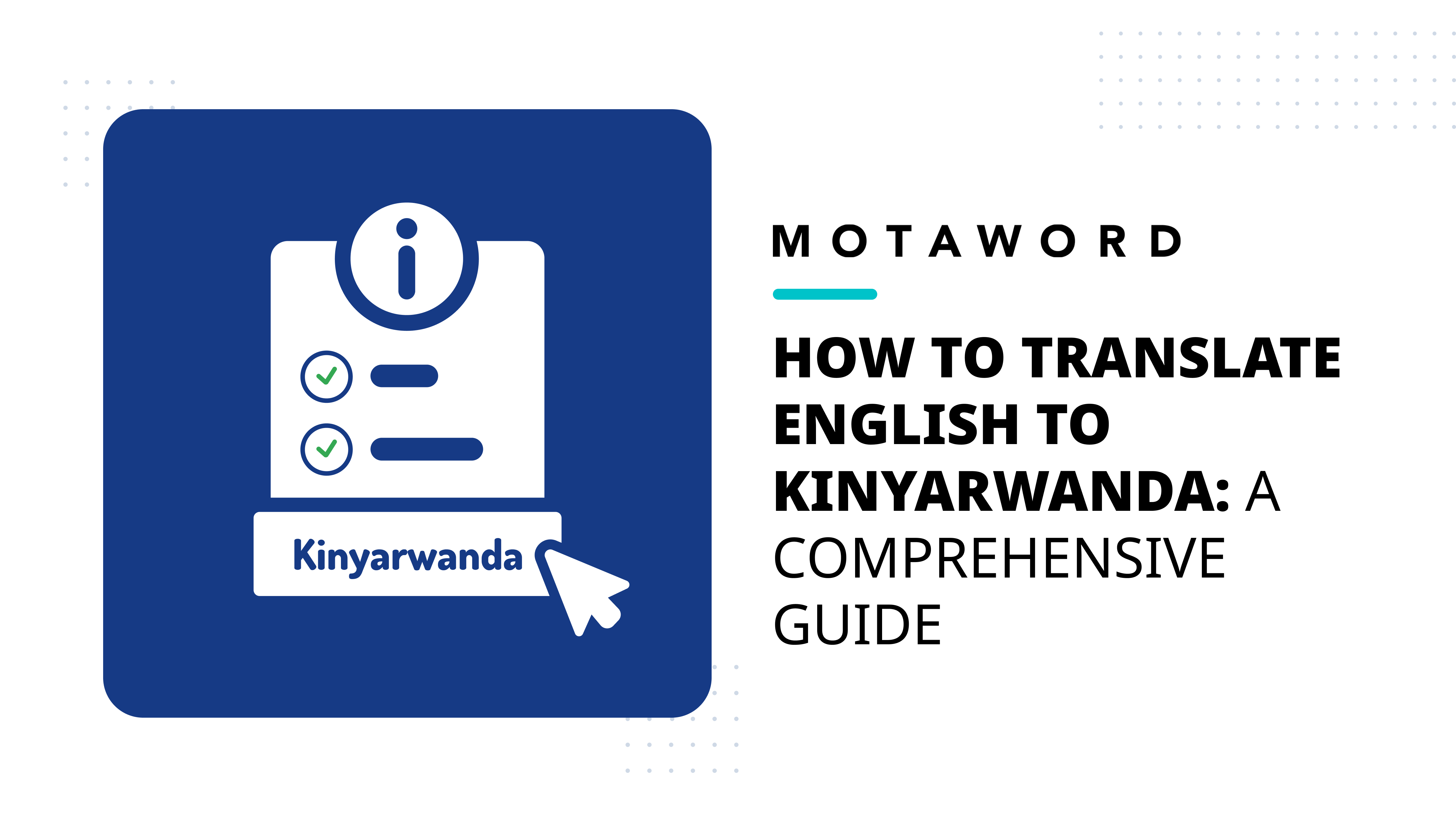 How to Translate English to Kinyarwanda A Comprehensive Guide