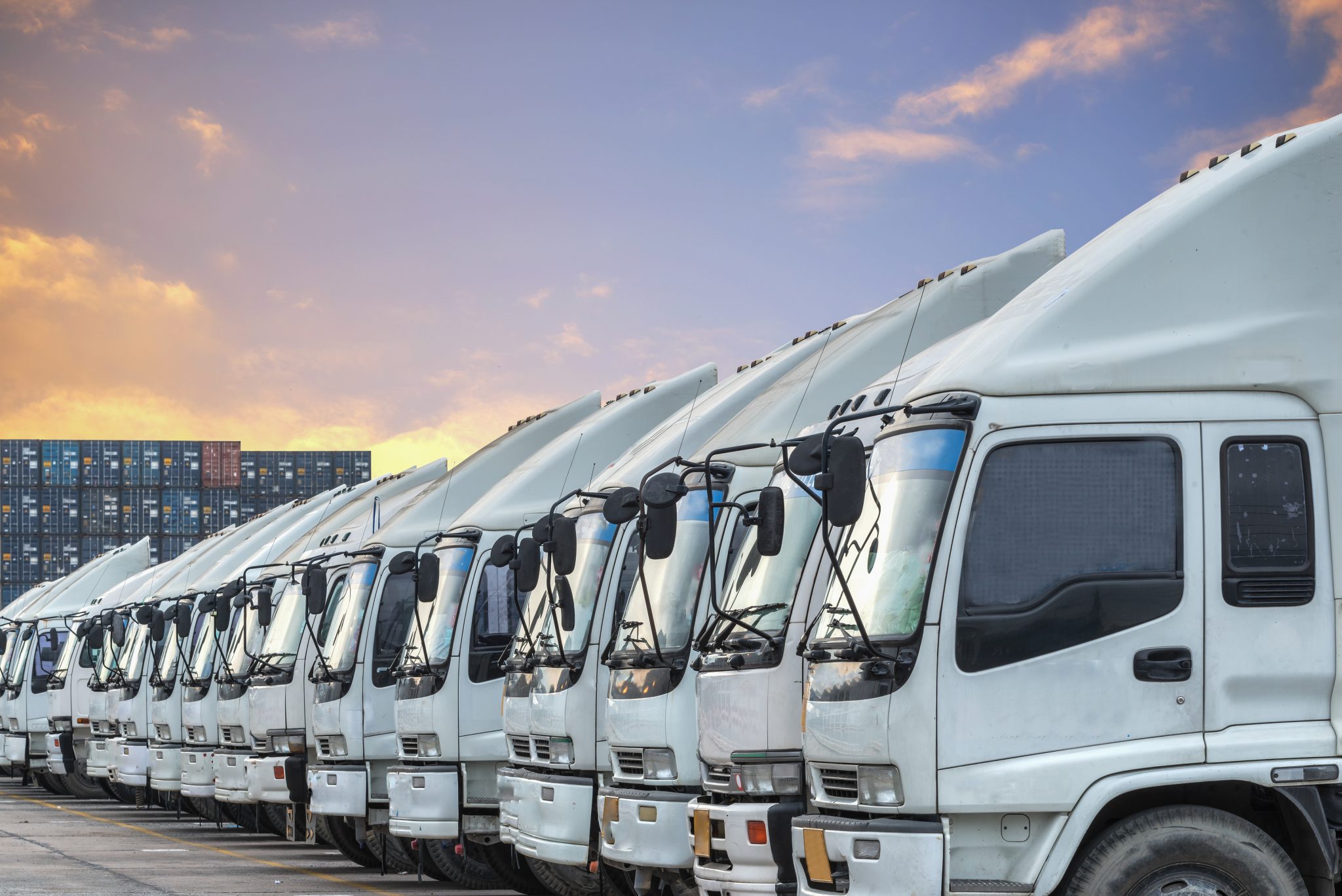 Fleet of trucks