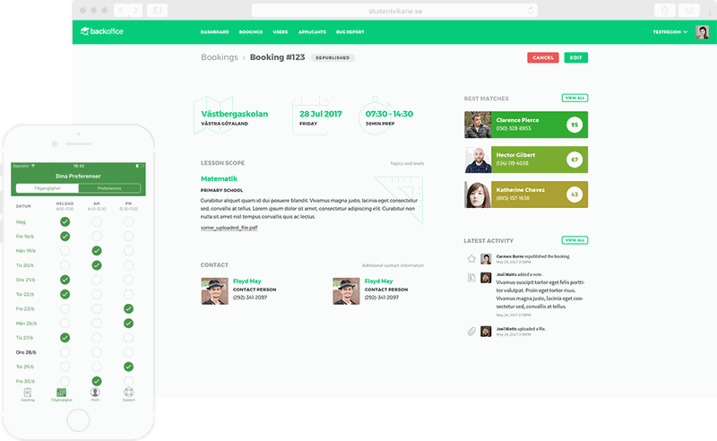 Studentvikarie hero image