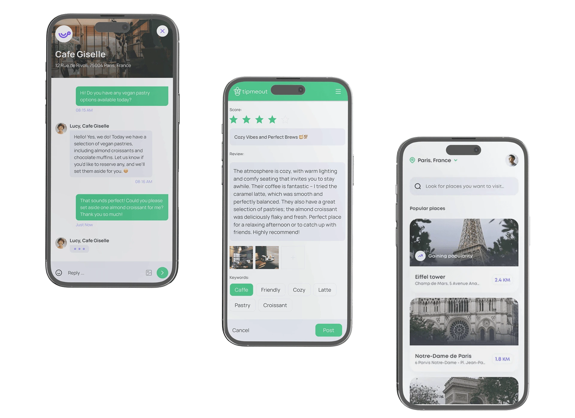 TipMeOut Mobile Screens