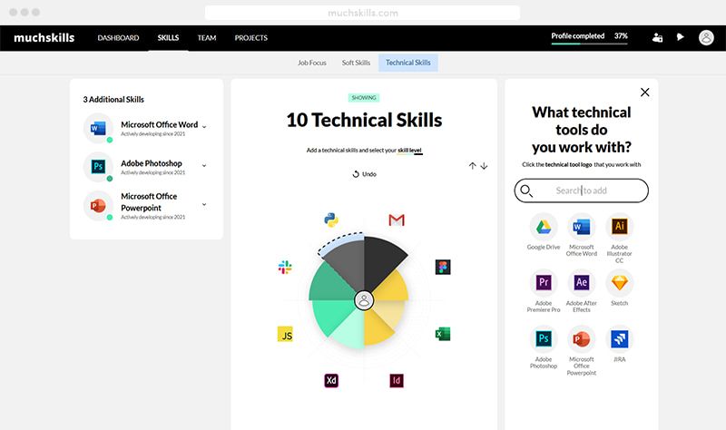 Muchskills - screen