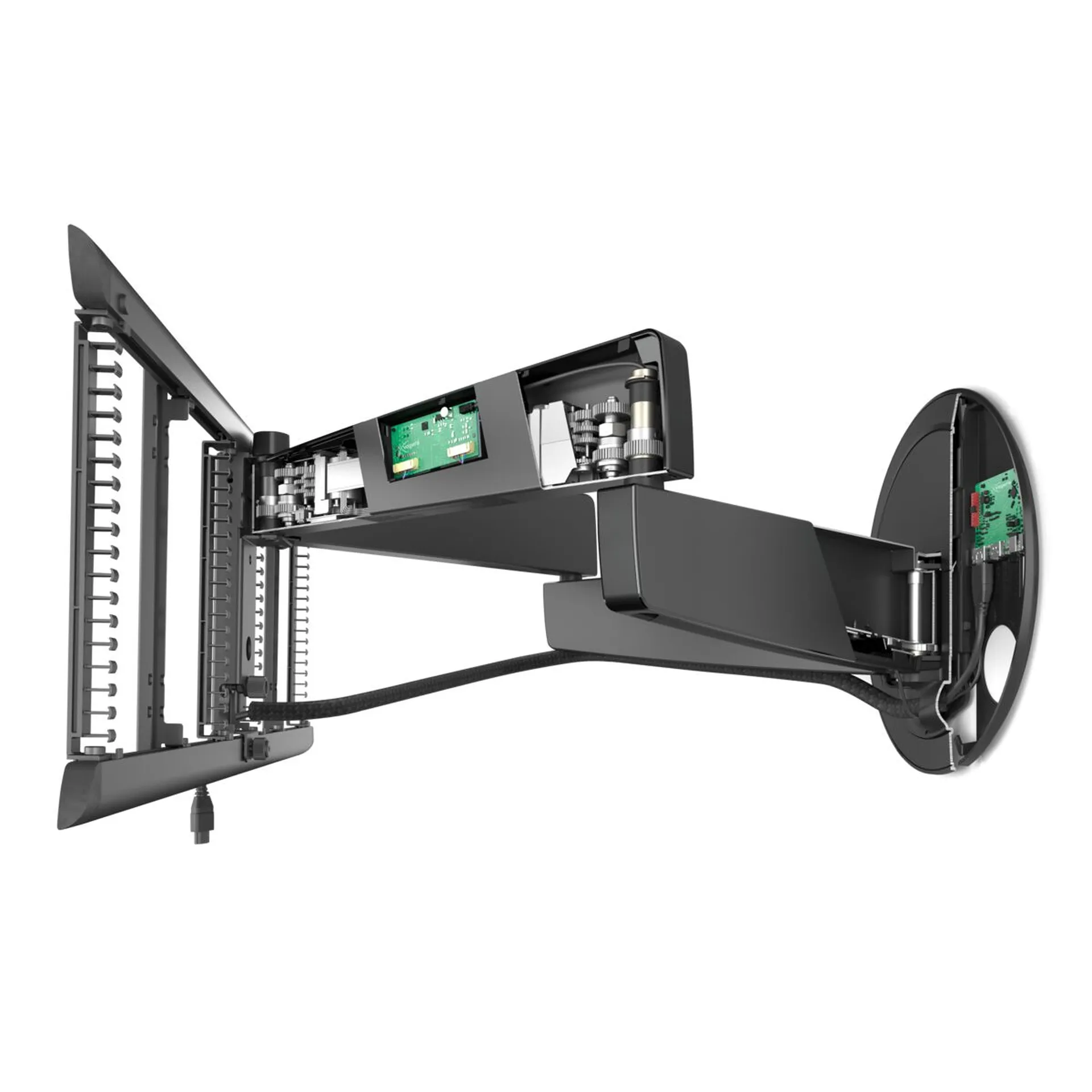 Motorized TV wall mount exploded view | Vogel's