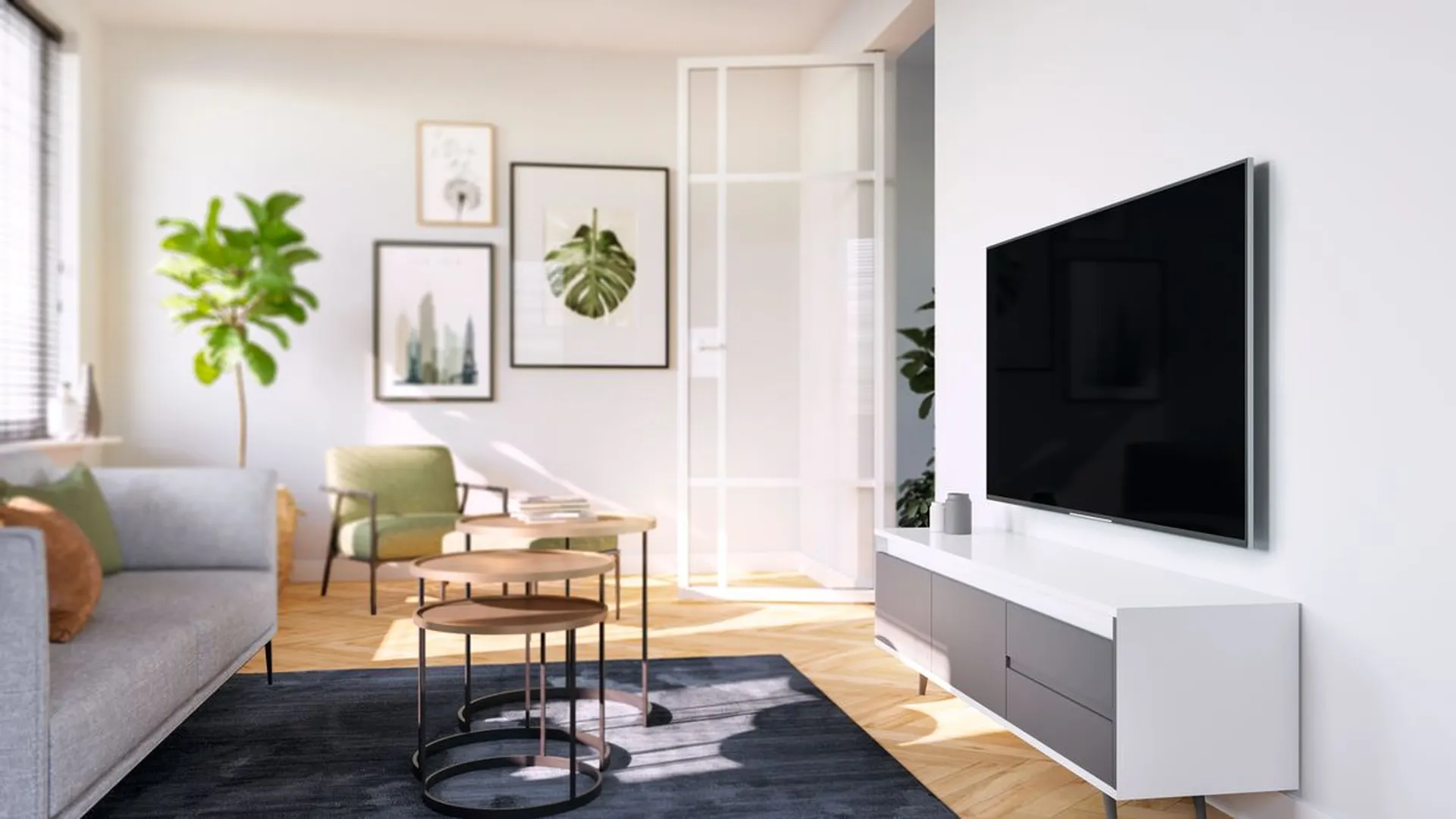Flat-screen TV mount, family-friendly for the living room | Vogel's