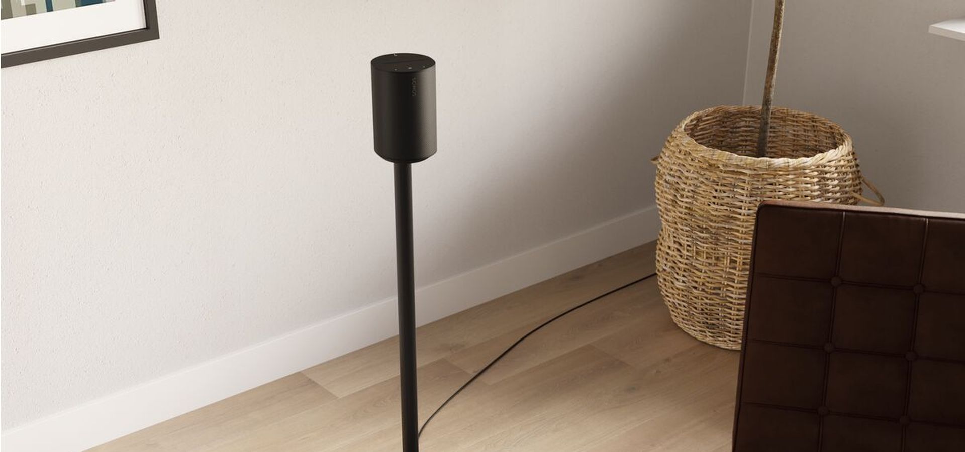 Sonos Era 100 im Wohnzimmer, Bodenständer für Lautsprecher | Vogel's