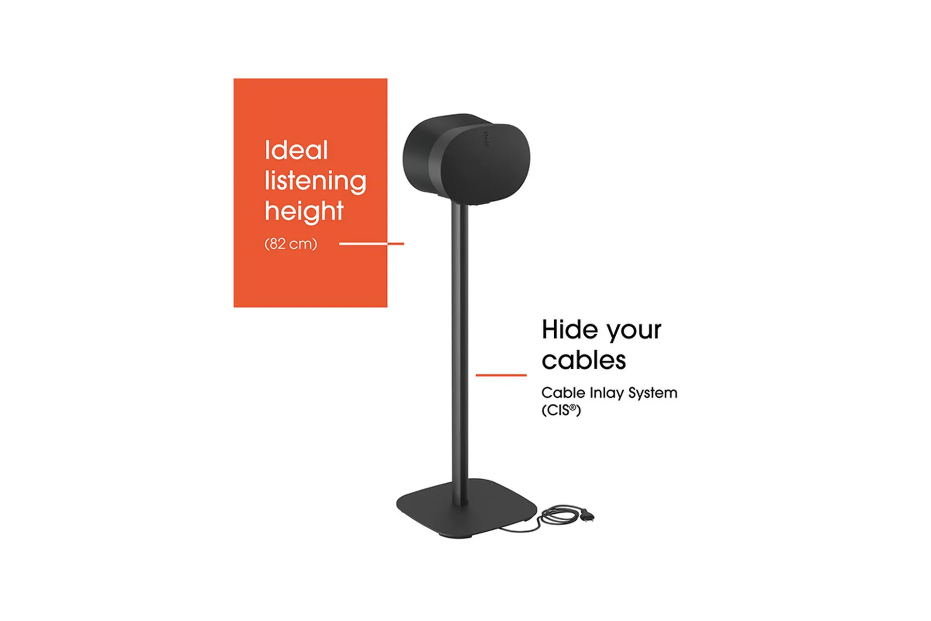 Hide cables of your speaker | Vogel's