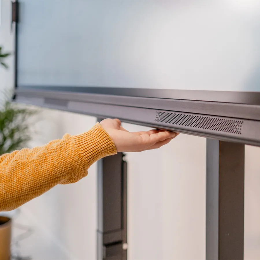 RISE DirectControl Motorized display lift by hand control | Vogel's