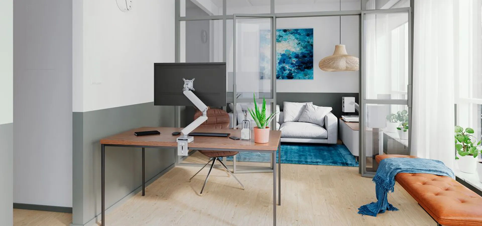 Supporto per monitor a casa