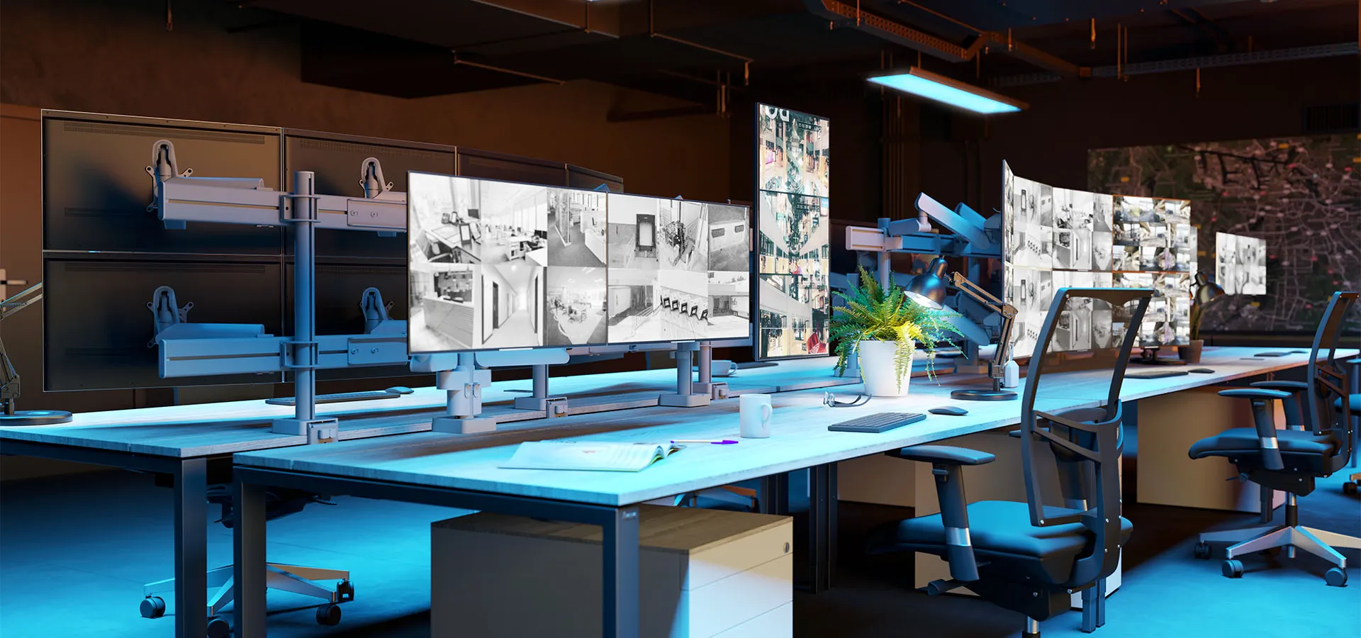 Monitor Mount, control room | Vogel's