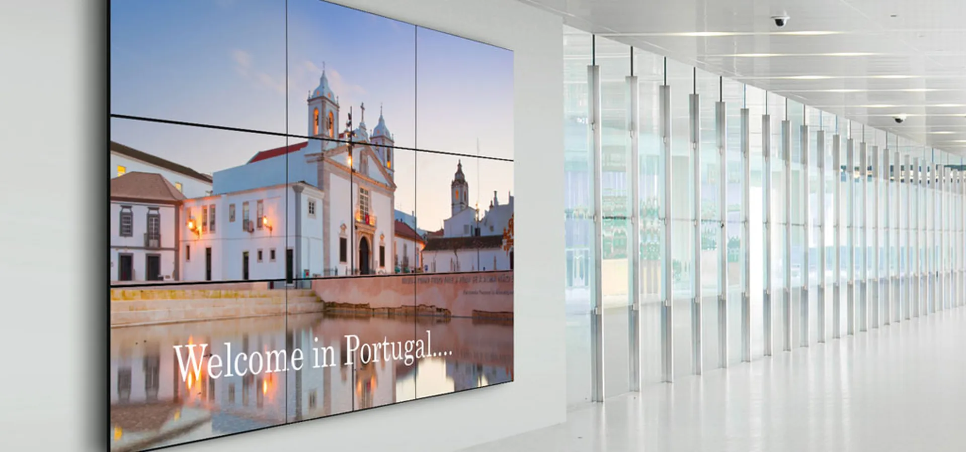 Pop-out video wall LCD