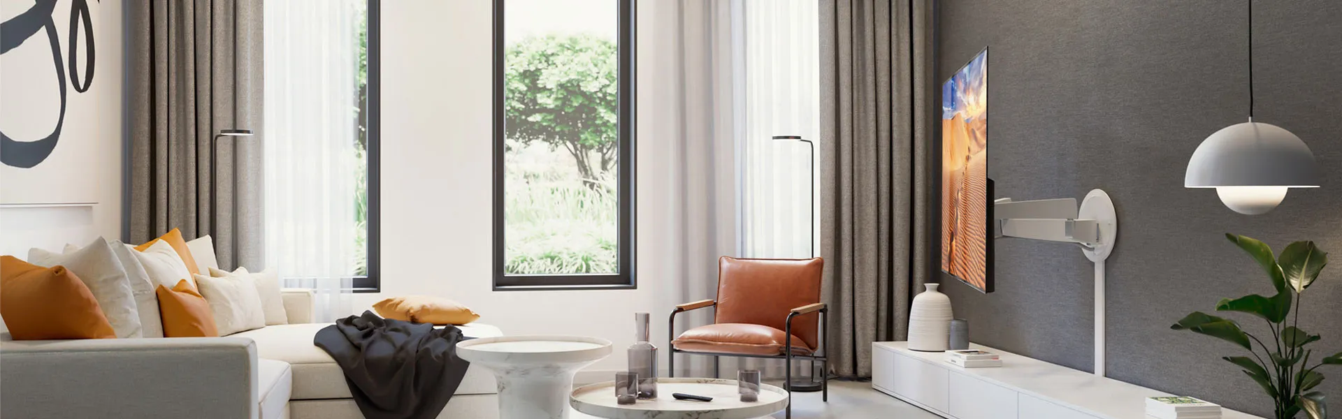 White TVM 7655 SIGNATURE tv wall mount | Vogel's