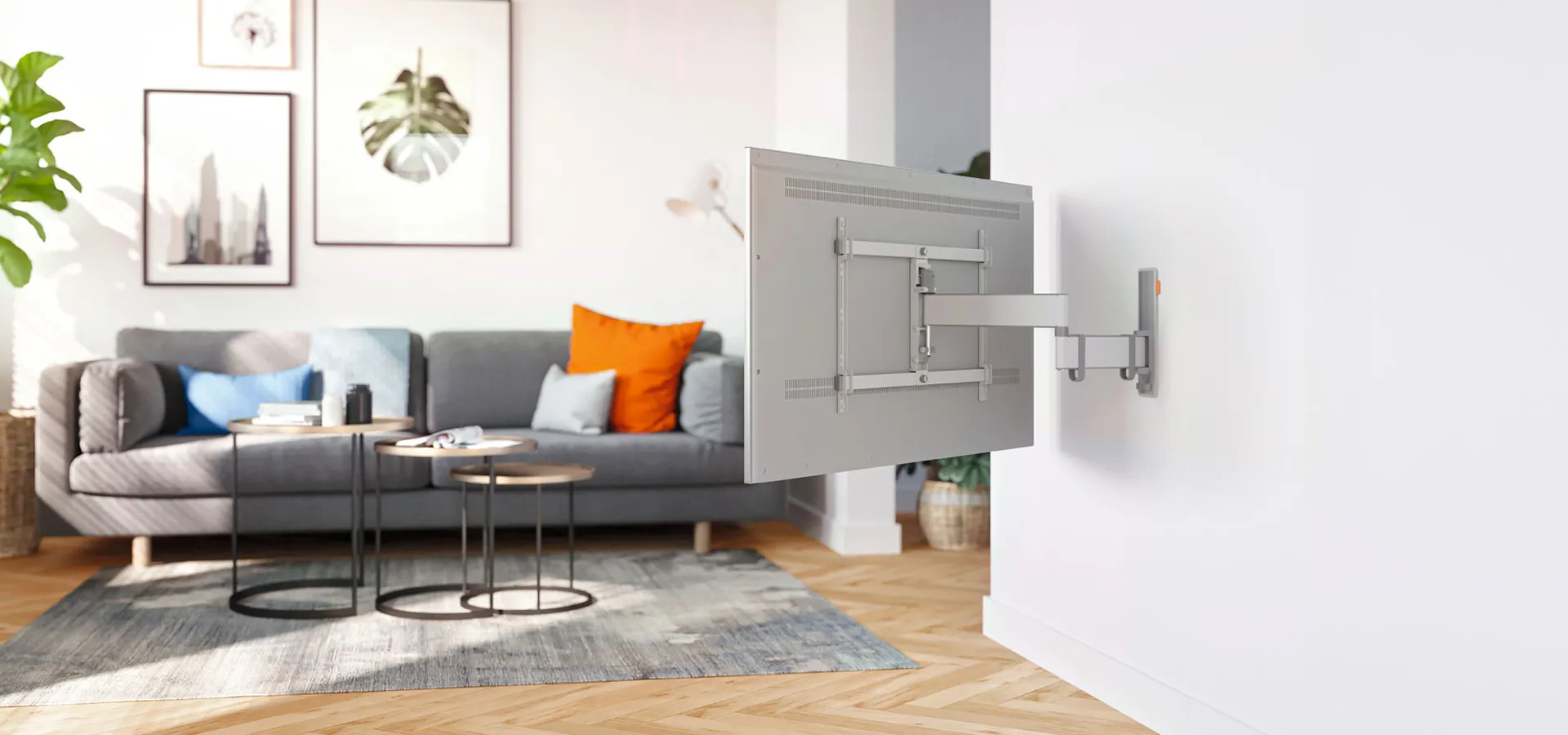 Category TV Wall Mounts white | Vogel's 