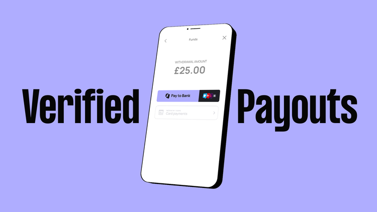 Verified payouts launch header
