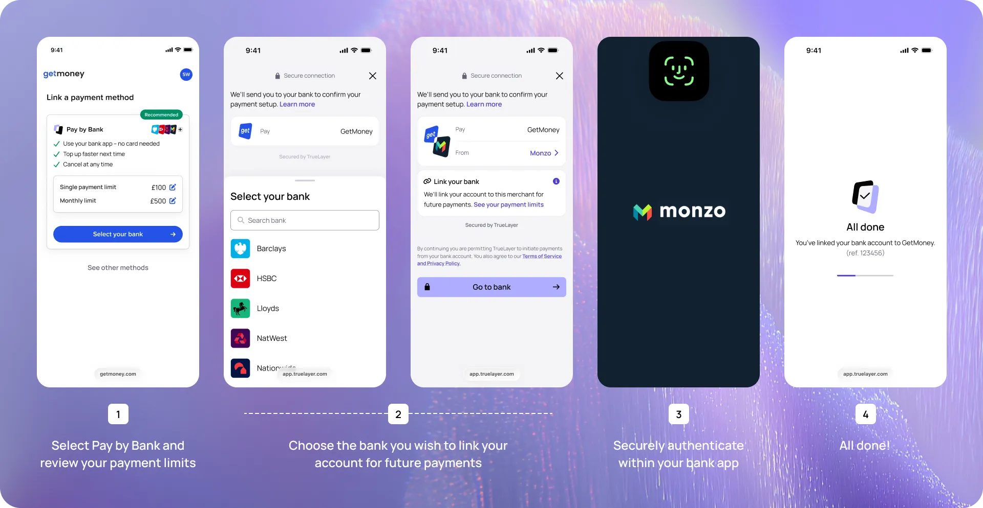Mandate setup flow