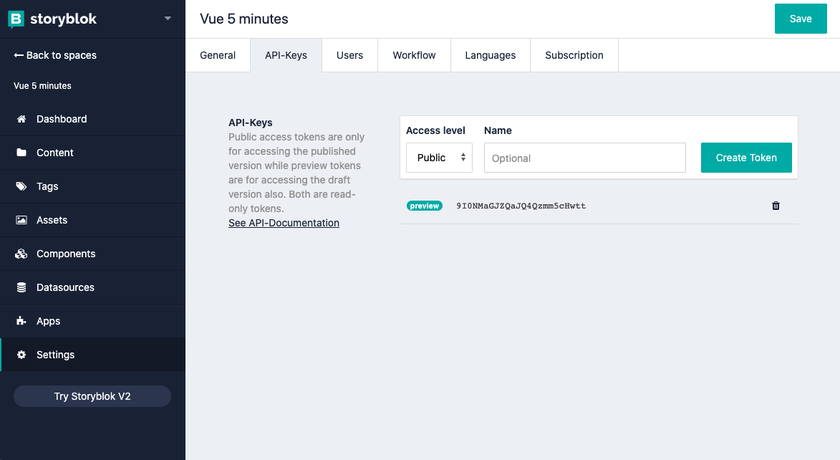 Storyblok editing capabilities
