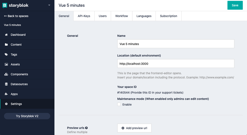 Storyblok editing capabilities