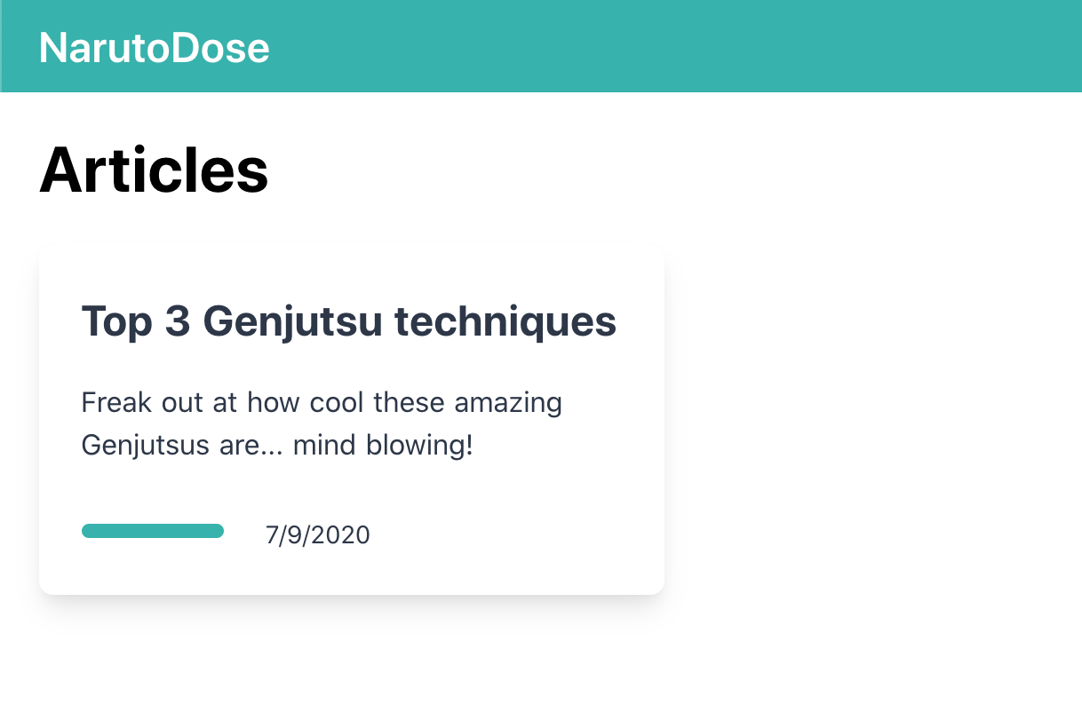 Preview of article teaser with data.