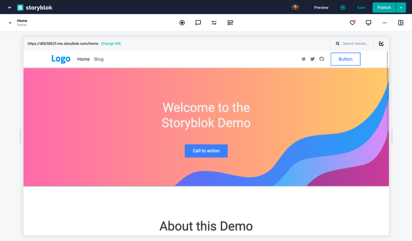 Screenshot of the Visual Editor Preview
