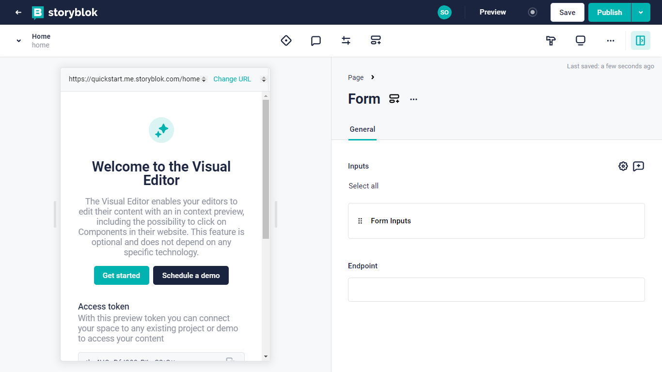Form input component