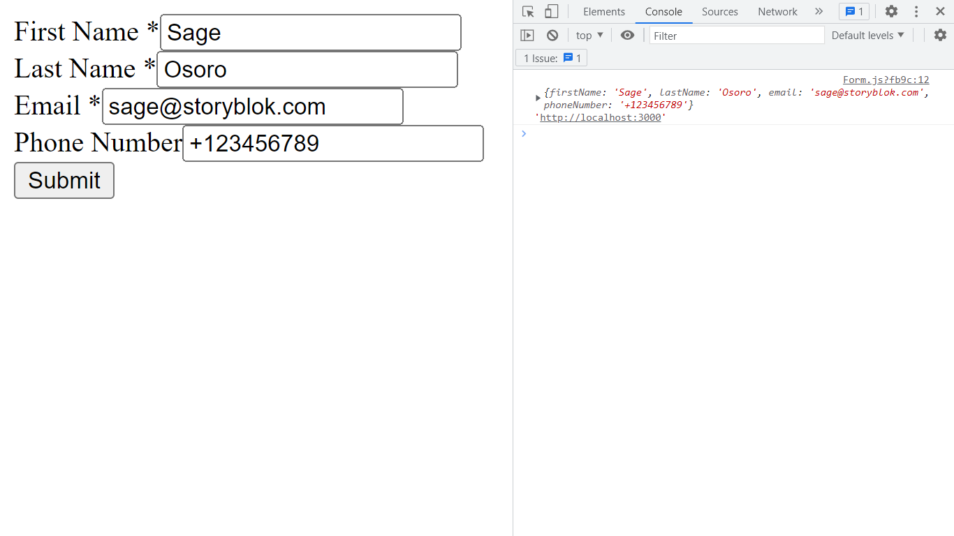 checking validity of form inputs
