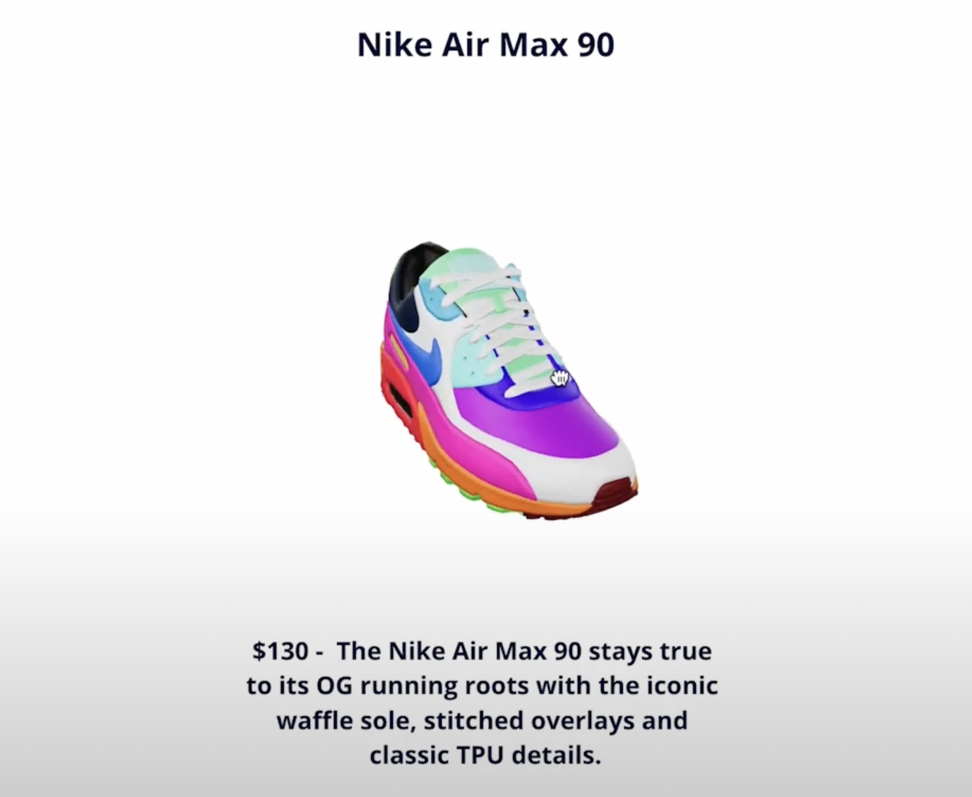 the desktop preview of AR