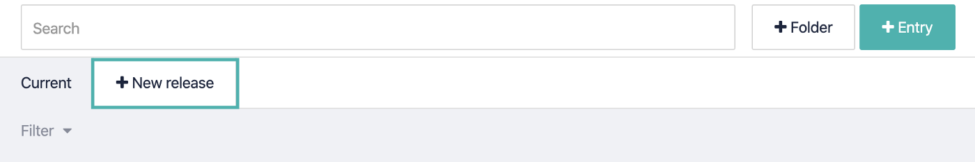 How to create new release in Storyblok UI.