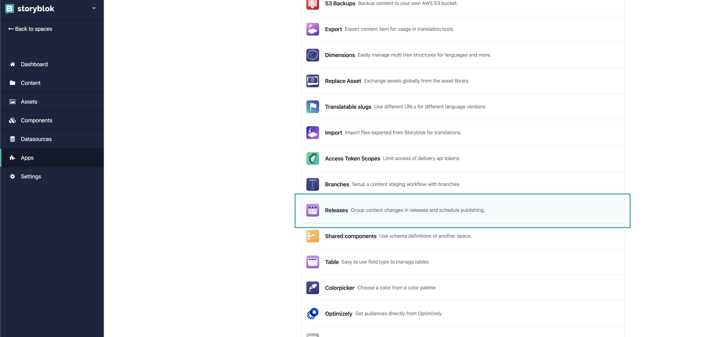Releases app in the App directory.
