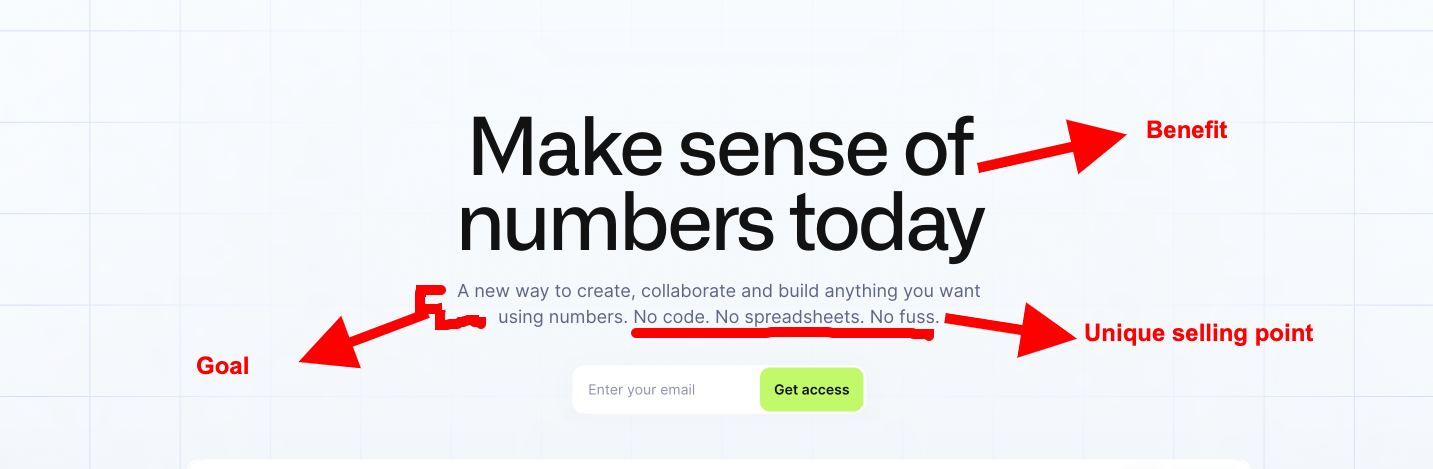 A block of text on a gray background with parts highlighted in red.